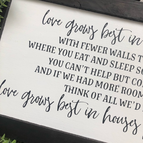 Love Grows Best In Little Houses Farmhouse Sign - Picture 6 of 8